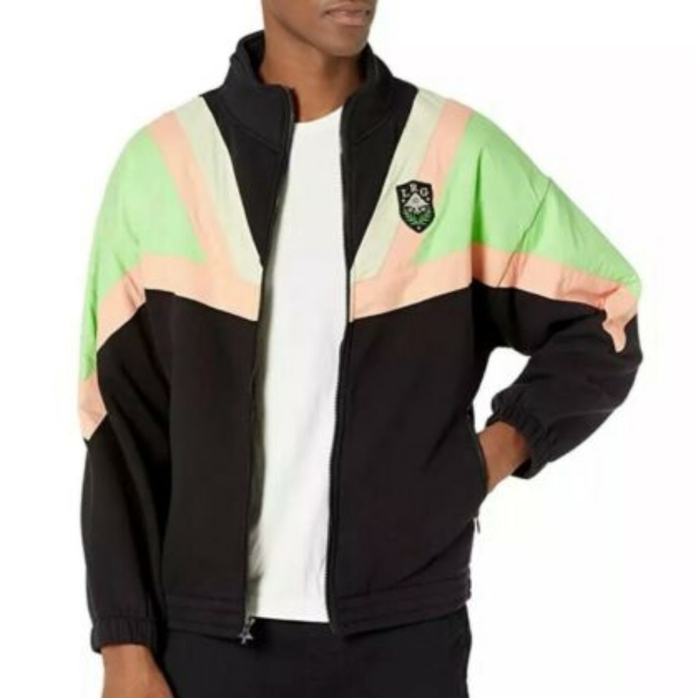 NWT LRG High Plains Track Jacket Zip Up Men's Medium